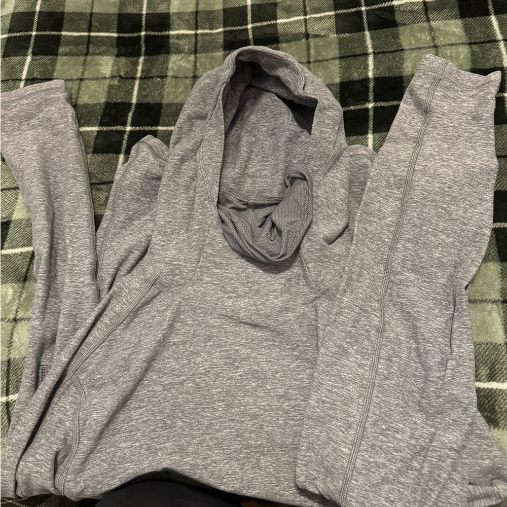 lululemon athletica Gray Cowl Neck Sweater